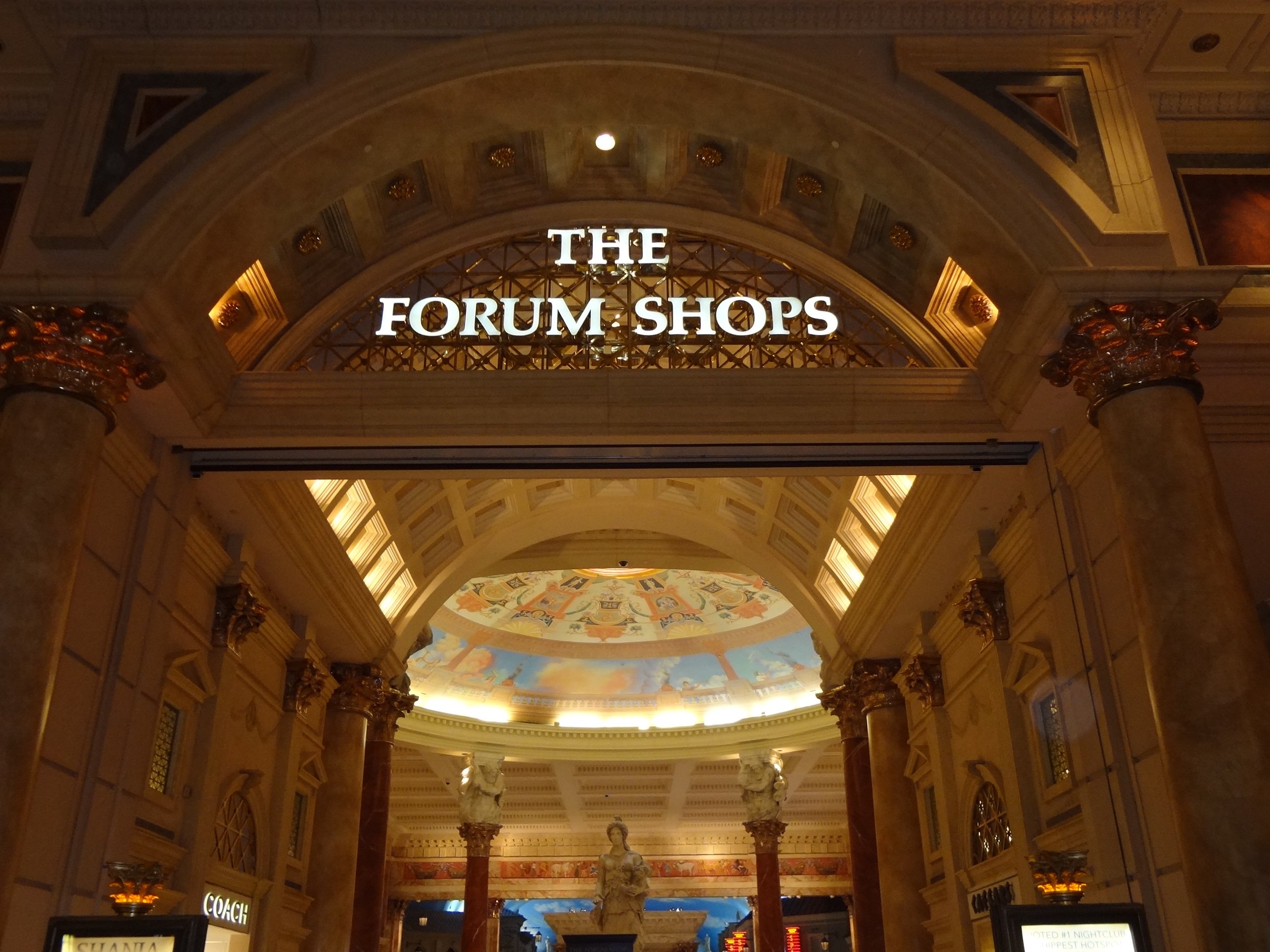 The Forum Shops at Caesars attached to Caesars Palace Casino, Las